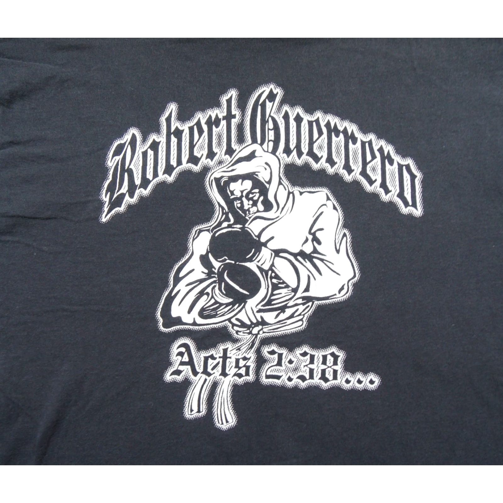 Port & Company VINTAGE Port & Company Shirt Mens L Black Robert Guerrero The Ghost Tee Boxing Promo Y2K Size US L / EU 52-54 / 3 - 2 Thumbnail