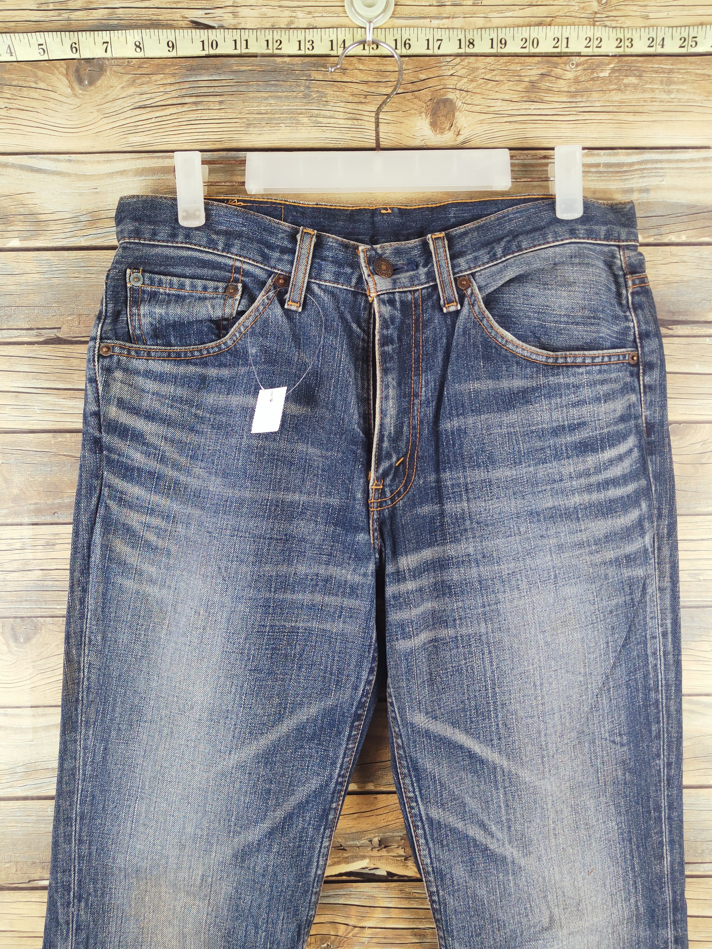 Levi's Levi's Dark Blue Distressed Ripped Jeans #S2806 Size US 32 / EU 48 - 2 Thumbnail