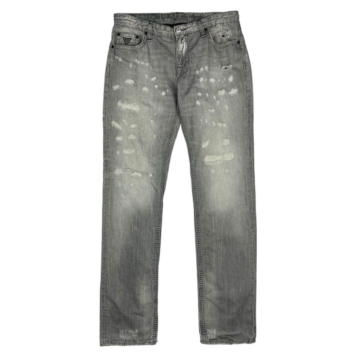 Guess Guess LA Premium Distressed Denim Jeans Size US 34 / EU 50 - 2 Thumbnail