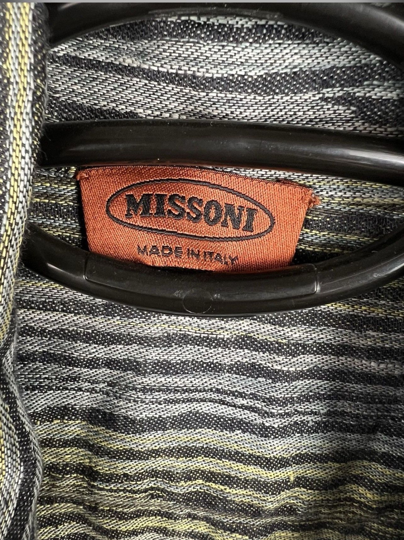VTG shirt Missoni Gray shade buttons short sleeve