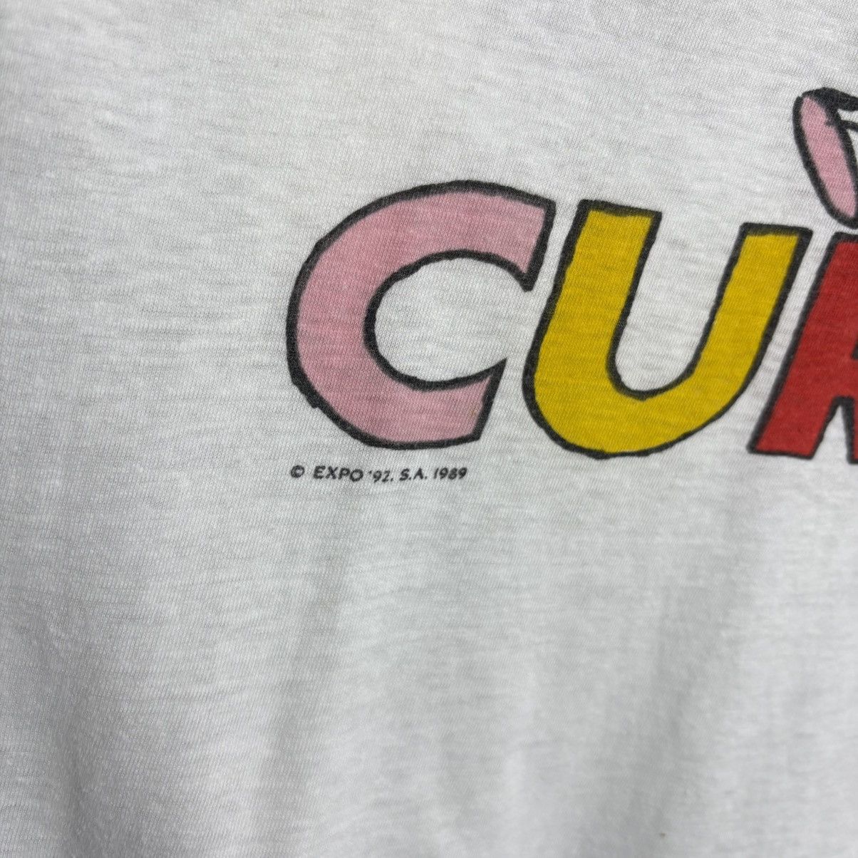 Vintage Vintage 1989s Curro Expo Graphic T-Shirt / Single Stitch Size US XL / EU 56 / 4 - 3 Thumbnail