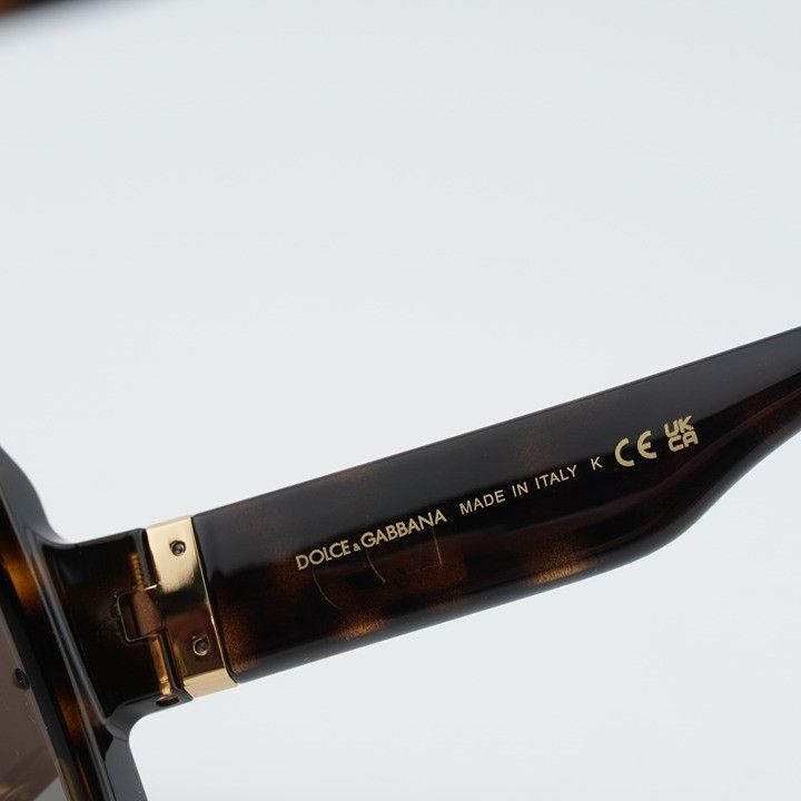 Dolce & Gabbana Dolce & Gabbana DG6205 502/73 Sunglasses Havana Square Frame Size ONE SIZE - 8 Thumbnail