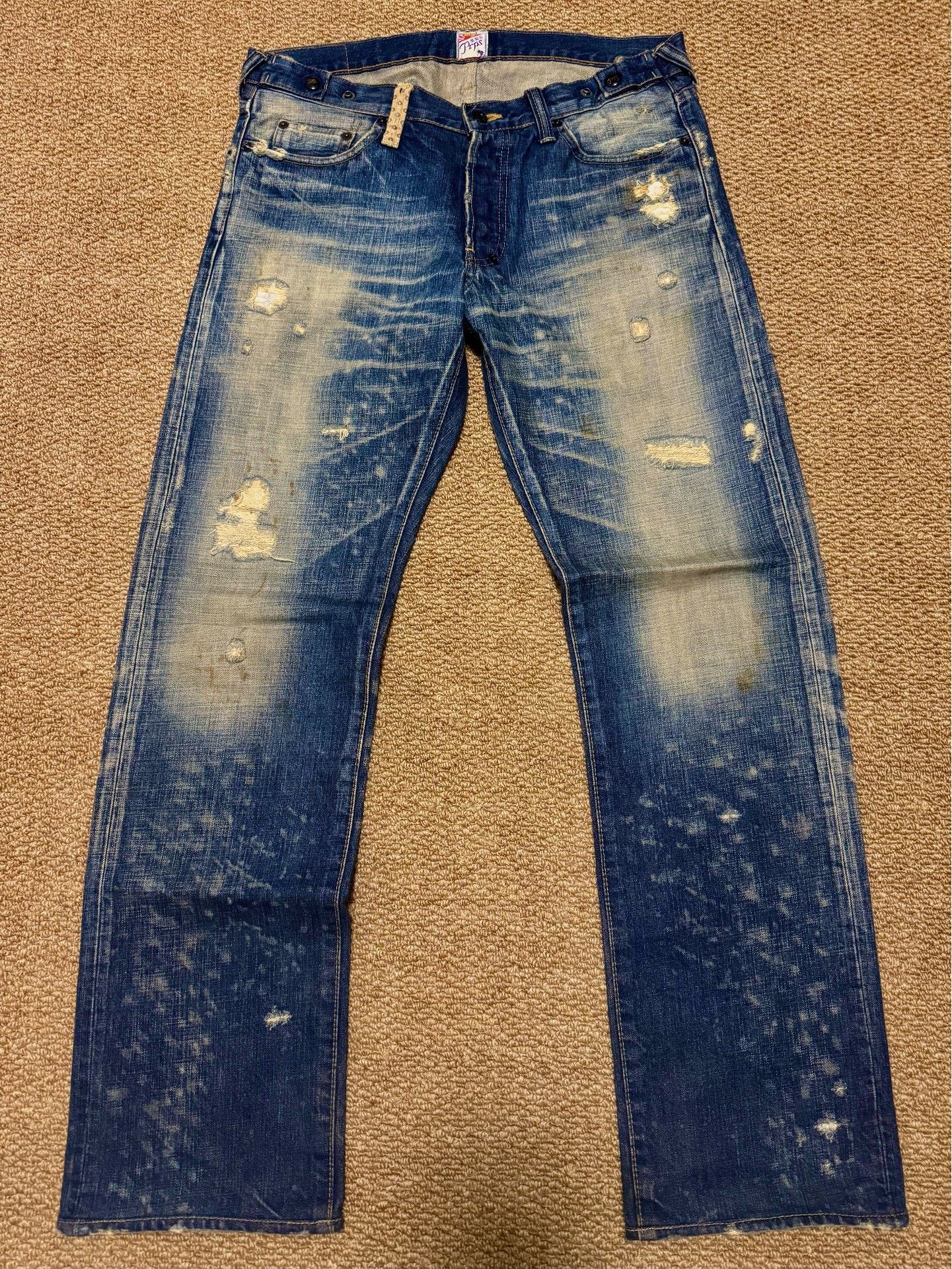 Purple Brand Snow Wash Indigo Denim Jeans Size US 32 / EU 48 - 1 Thumbnail
