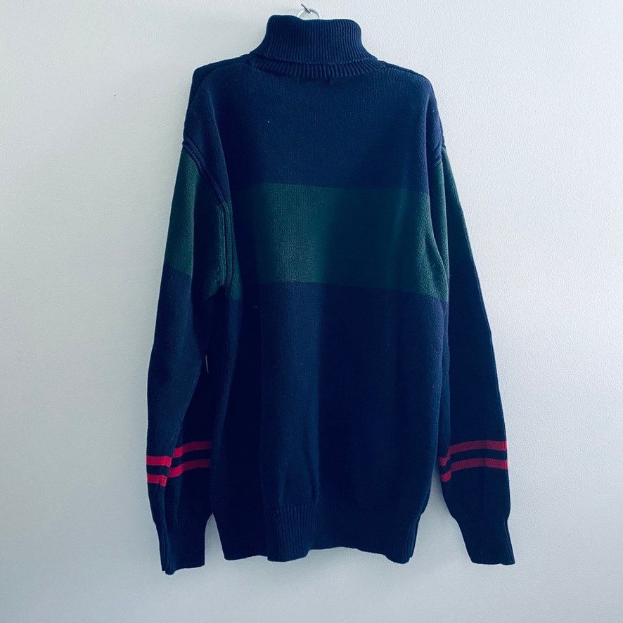 Nautica Vintage Nautica navy striped cotton turtleneck sweater Size US XXL / EU 58 / 5 - 3 Thumbnail