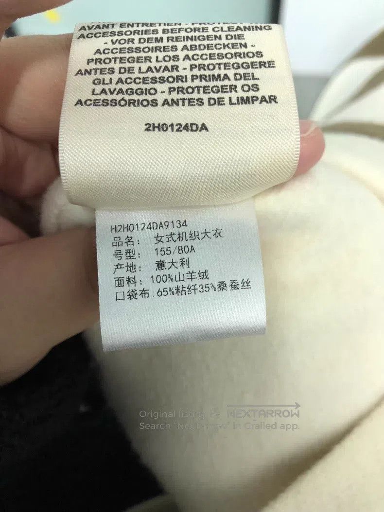 Hermes Hermes Colorblocked Embroidered Collar Long Sleeve Coat, G Size XXS / US 00 / IT 34 - 5 Thumbnail