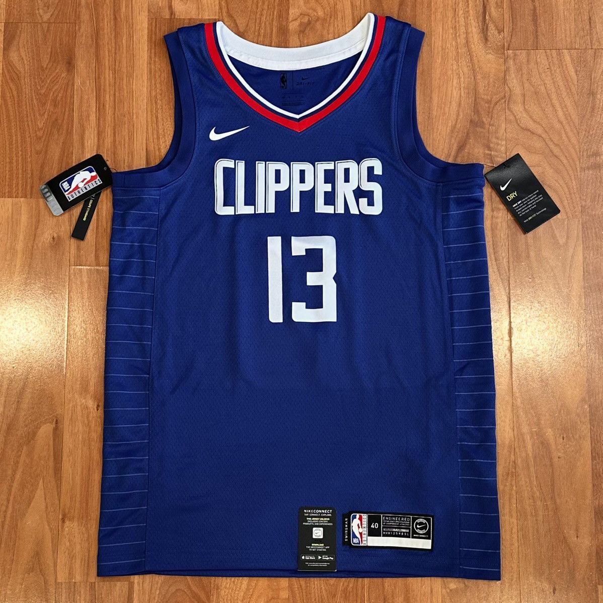 Nike Paul George LA Clippers Jersey Size S Brand New Nike Size US S / EU 44-46 / 1 - 1 Thumbnail