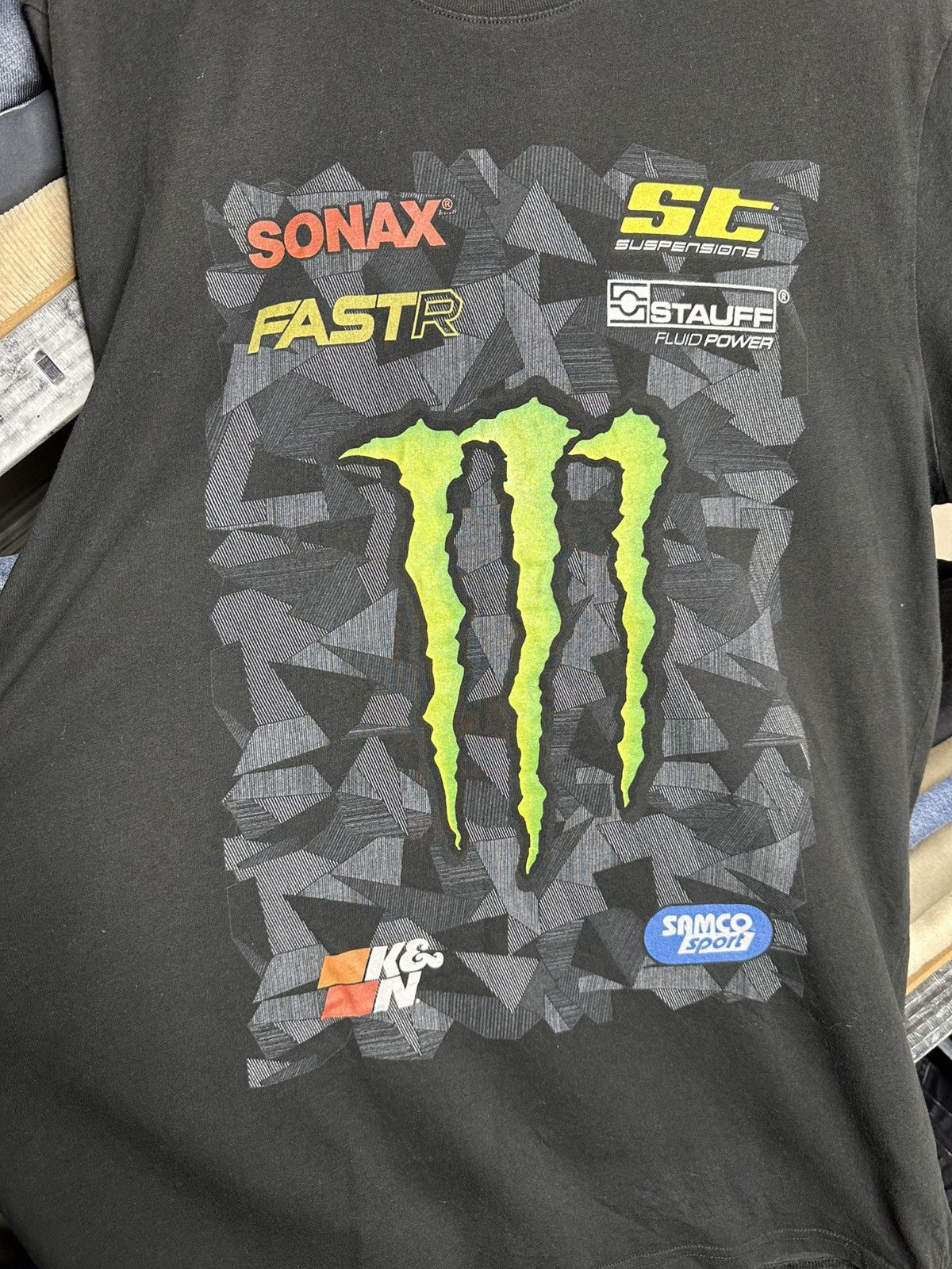 NASCAR Monster Energy Racing Graphic T-Shirt Size US XL / EU 56 / 4 - 3 Thumbnail