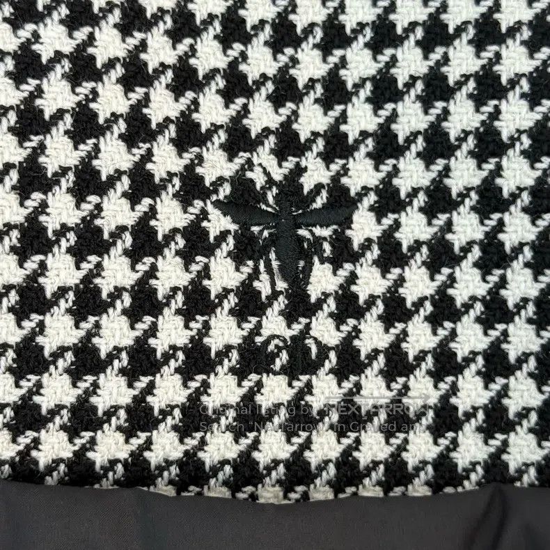 Dior Dior Black and white bird check embroidery bee wool cotton Size XXS / US 00 / IT 34 - 7 Thumbnail