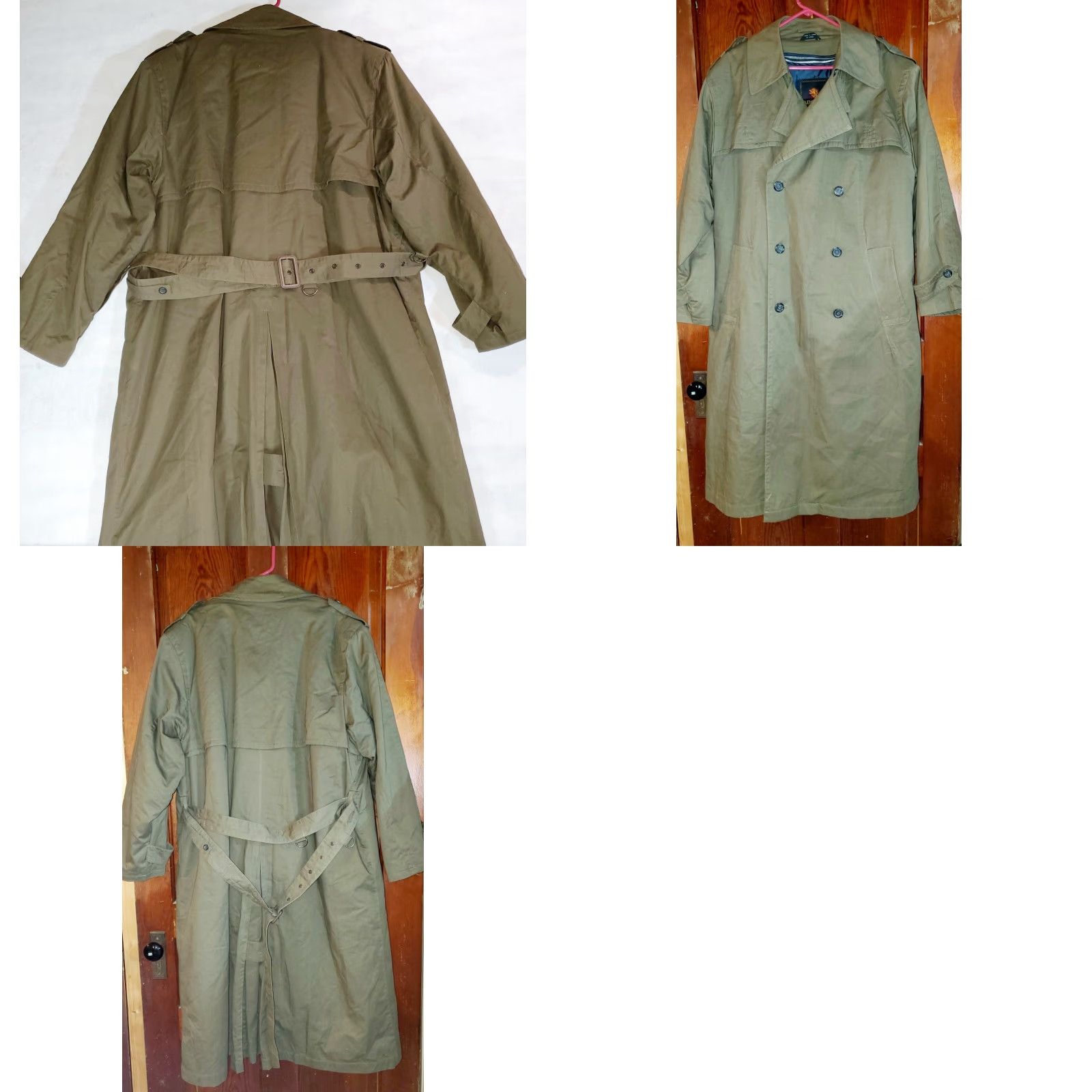Vintage VINTAGE Adolfo Trench Coat Mens Brown 70s 42R Duster Overcoat 100% Cotton Zip Liner Vintage Look Trench Coat/Mac Mens Brown 70s Size US XS / EU 42 / 0 - 8 Thumbnail