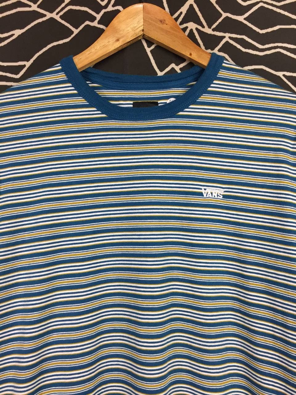 Vans Vans Retro Skate Multi-Color Stripe Long Sleeve Tee Size US L / EU 52-54 / 3 - 3 Thumbnail