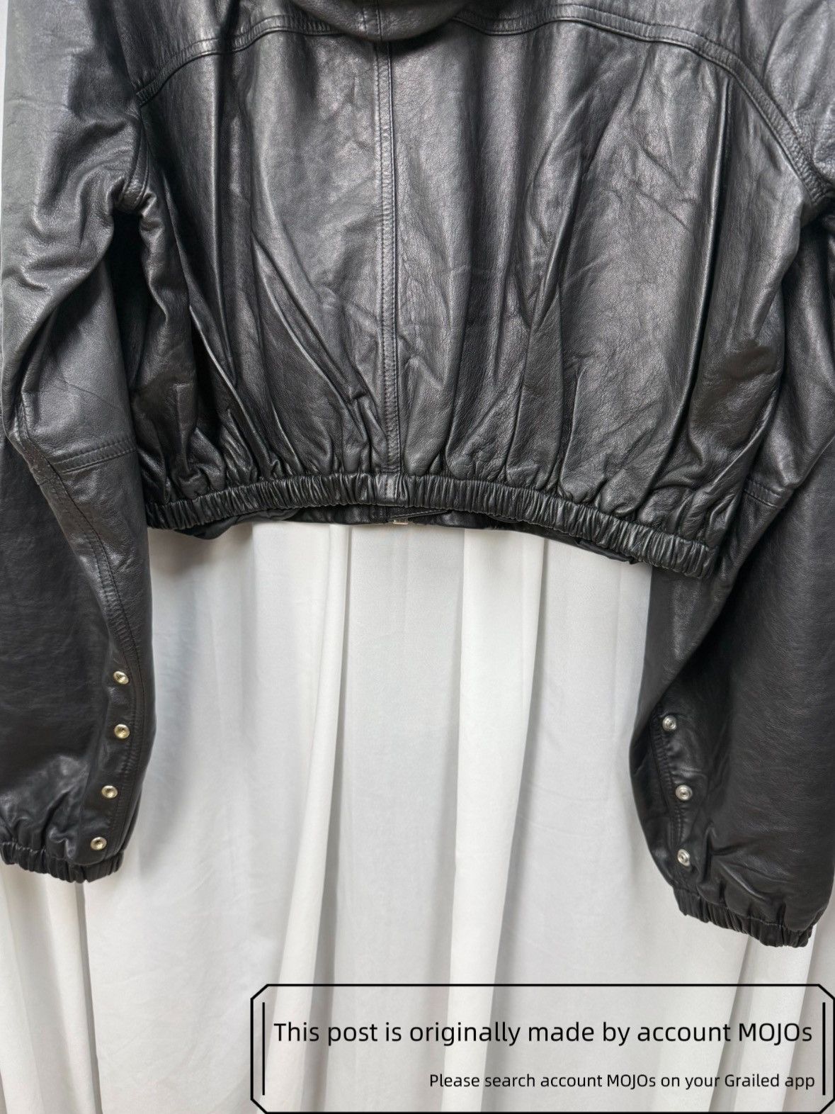 Rick Owens Sz 40 Rick Owens M65 Leather OS Hoodie Jacket mojos2149 Size US L / EU 52-54 / 3 - 5 Thumbnail