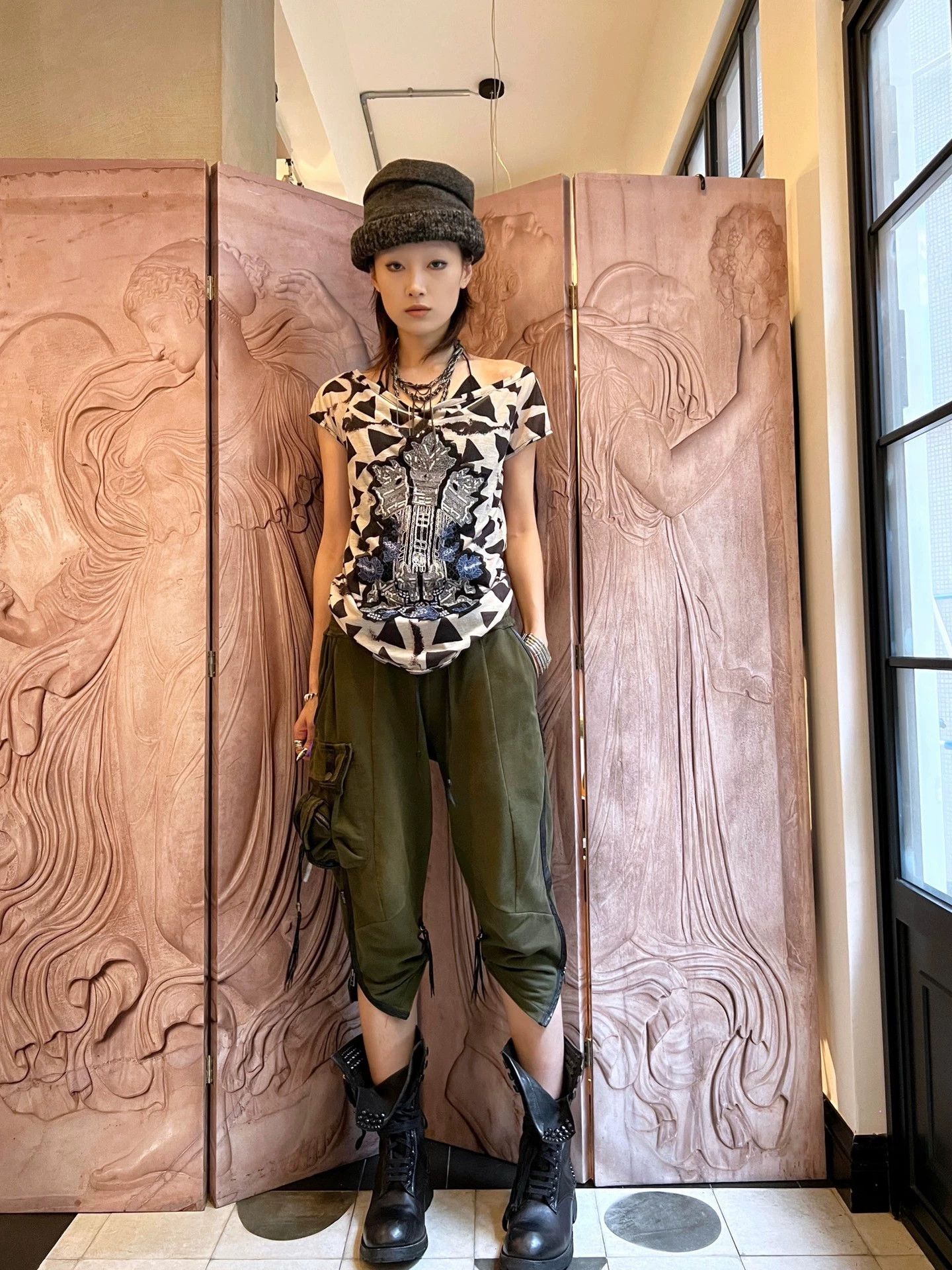 KMRii Kmrii Vintage Unisex Leather Cord Waist Pocket Sweatpants S Size 26" / US 2 / IT 38 - 7 Thumbnail