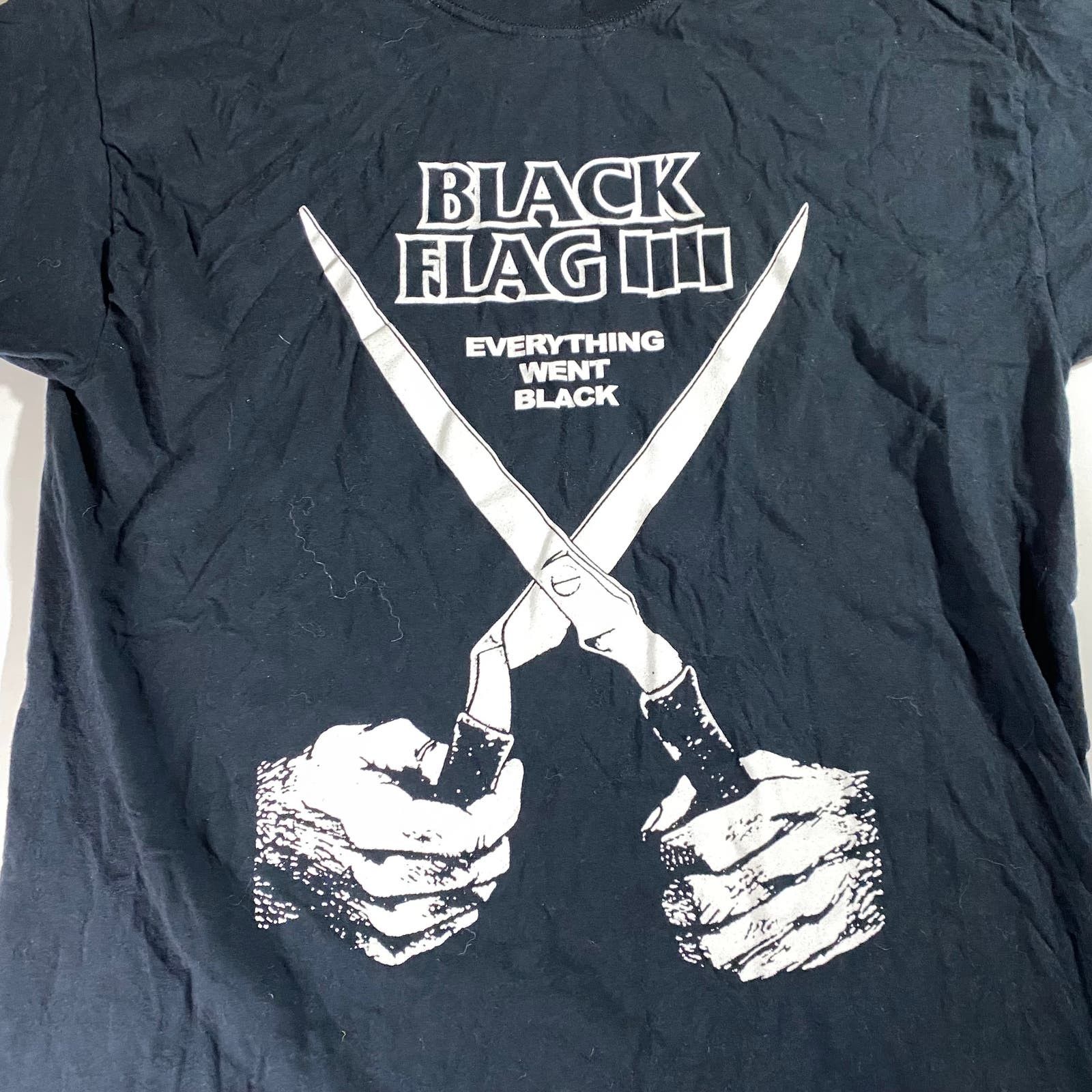 Black Flag Black Flag Everything Went Black Band T Shirt Large Y2k | Grailed