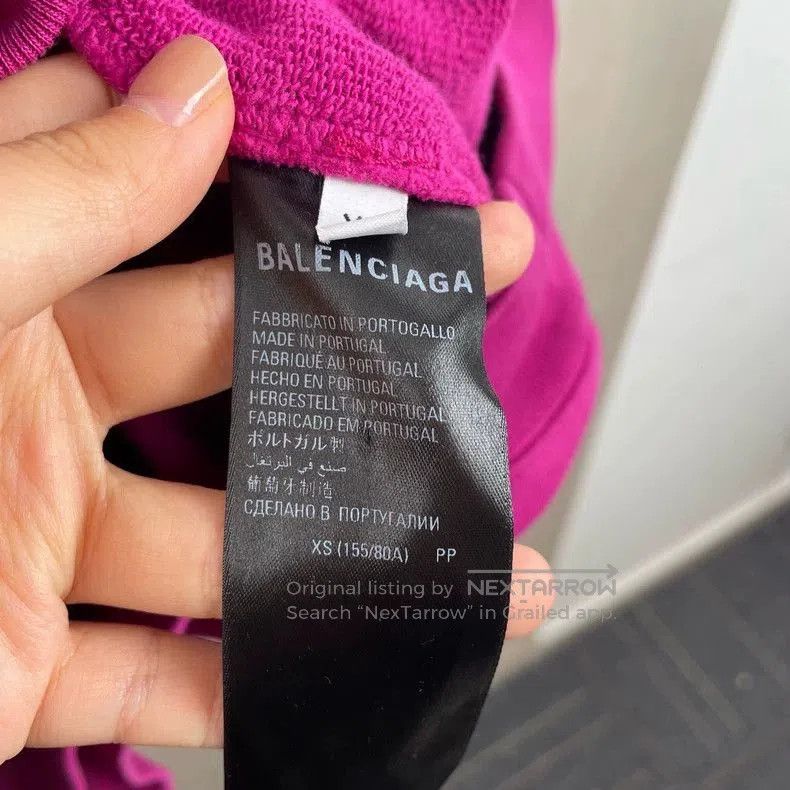 Balenciaga Balenciaga Embroidered Purple Sweatshirt XS. Size US XS / EU 42 / 0 - 3 Thumbnail