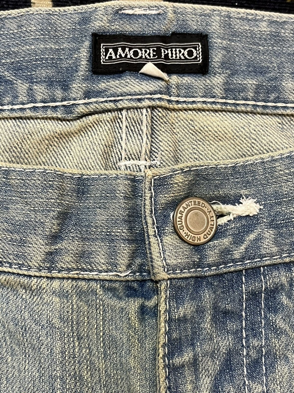 20471120 × Beauty Beast Vintage Amore Puro Baggy Grunge Distressed Denim Size US 38 / EU 54 - 8 Thumbnail