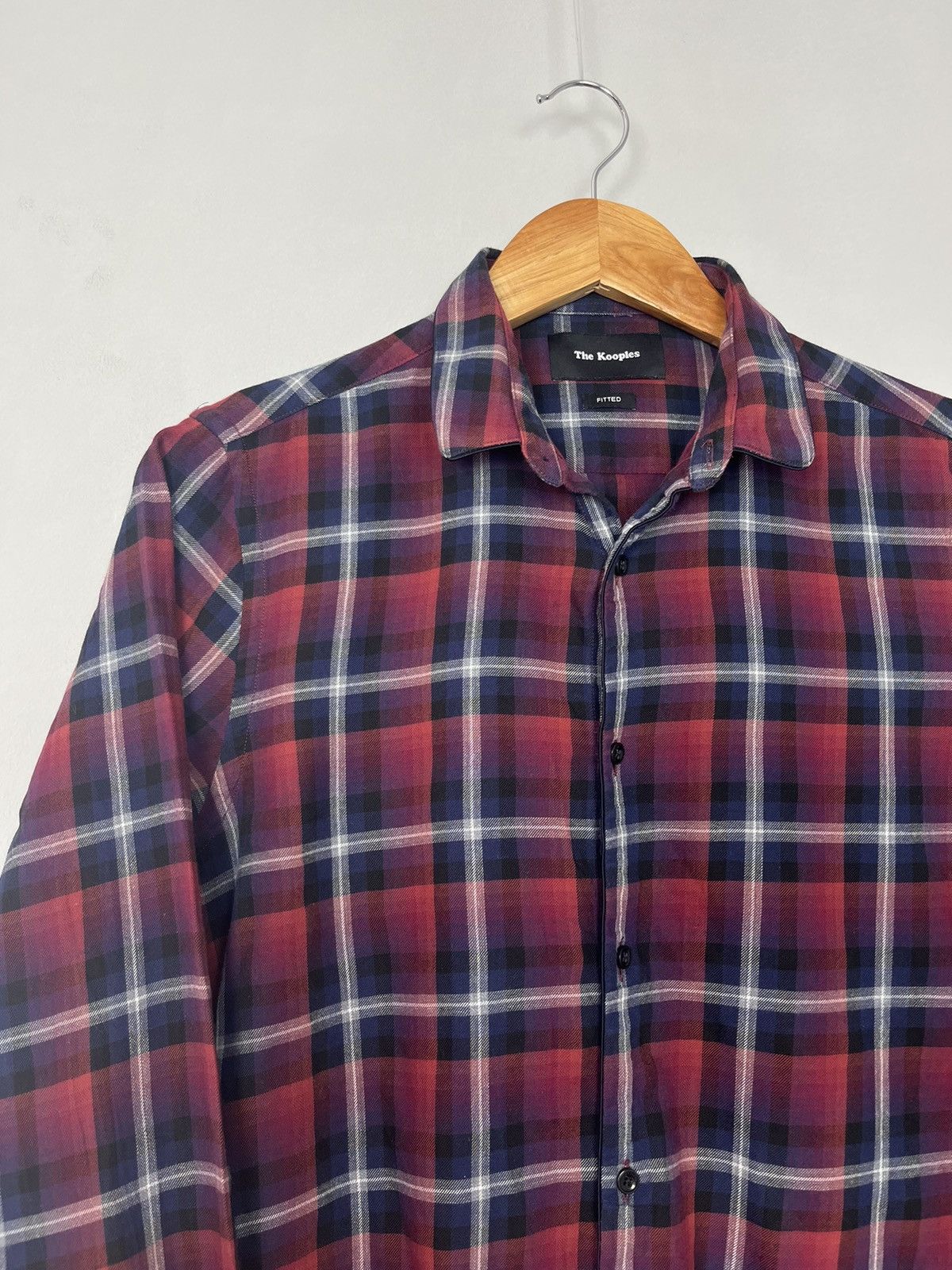 The Kooples The Kooples Plaid Cotton Long Sleeve Shirt Size US S / EU 44-46 / 1 - 3 Thumbnail