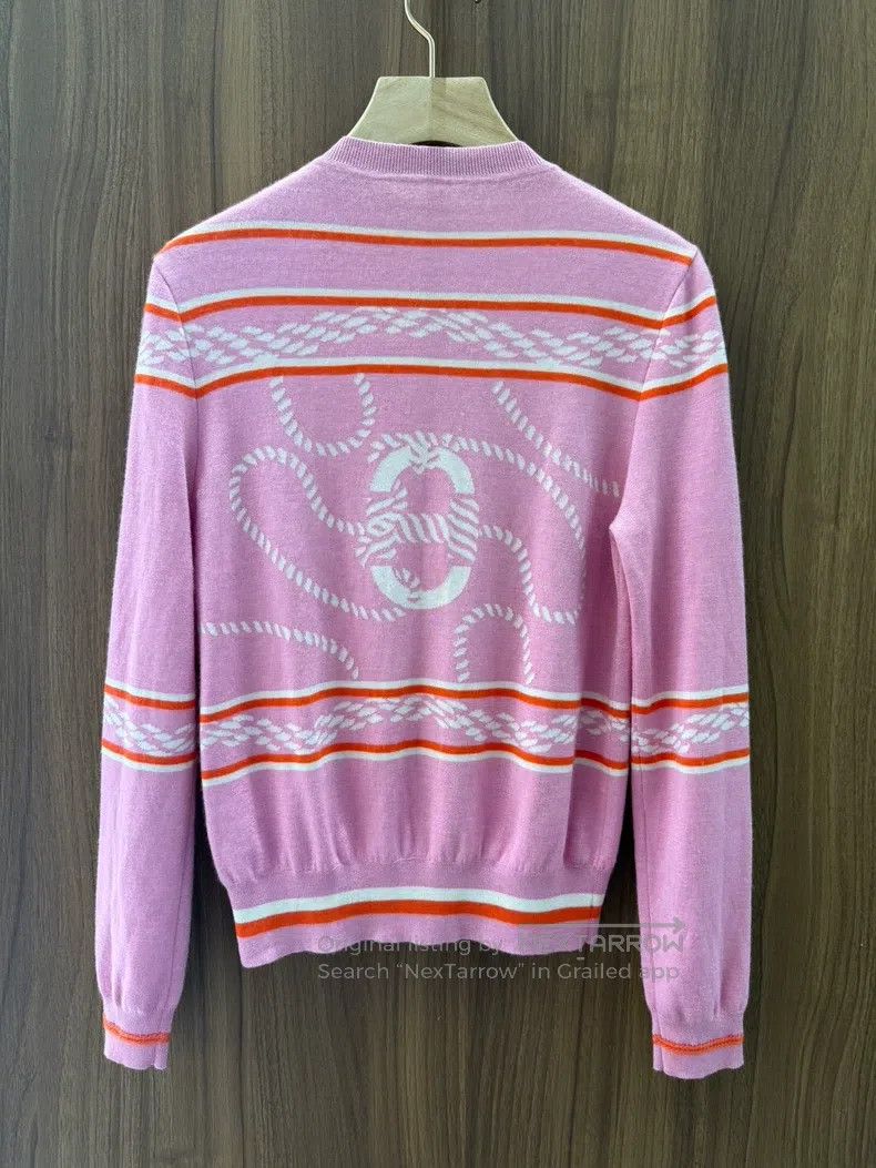 Hermes Hermes Pink knitted cardigan Size XS / US 0-2 / IT 36-38 - 2 Thumbnail