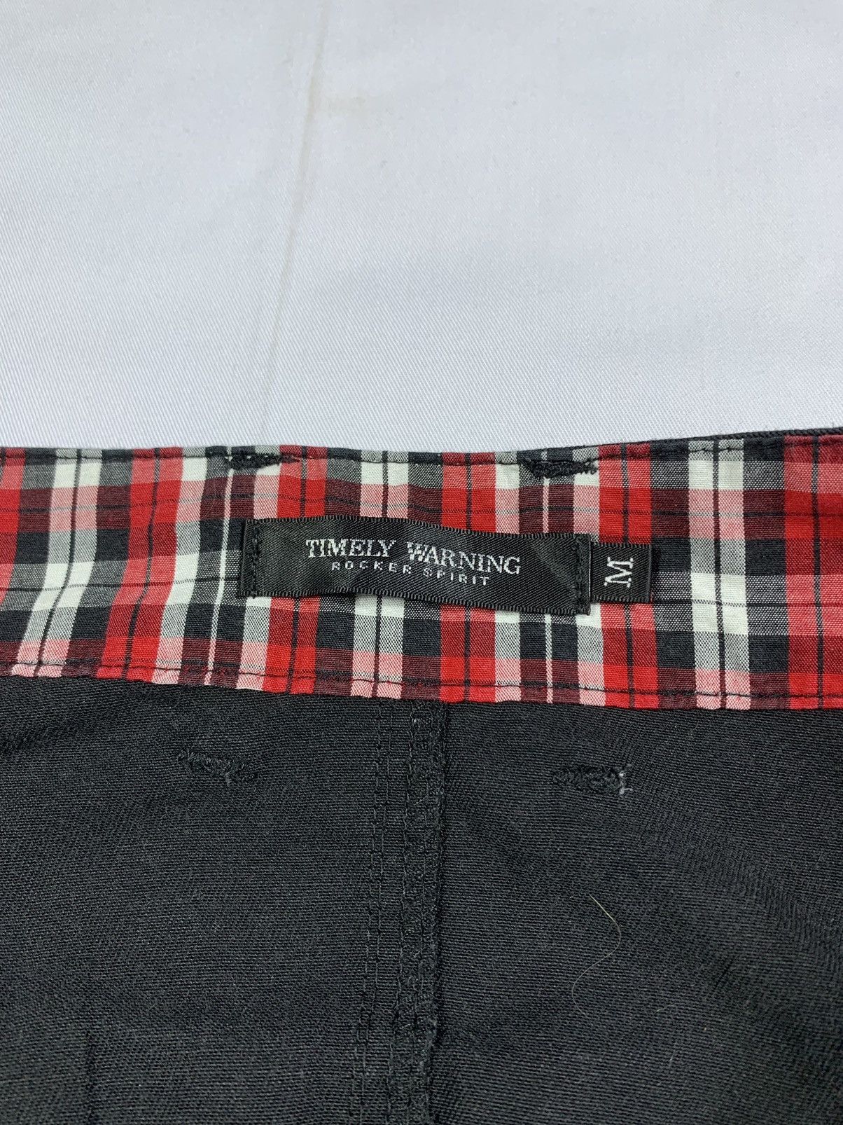 Tornado Mart British Punk doublewaist Timely Warning Gothic Punk style Size US 31 - 8 Thumbnail