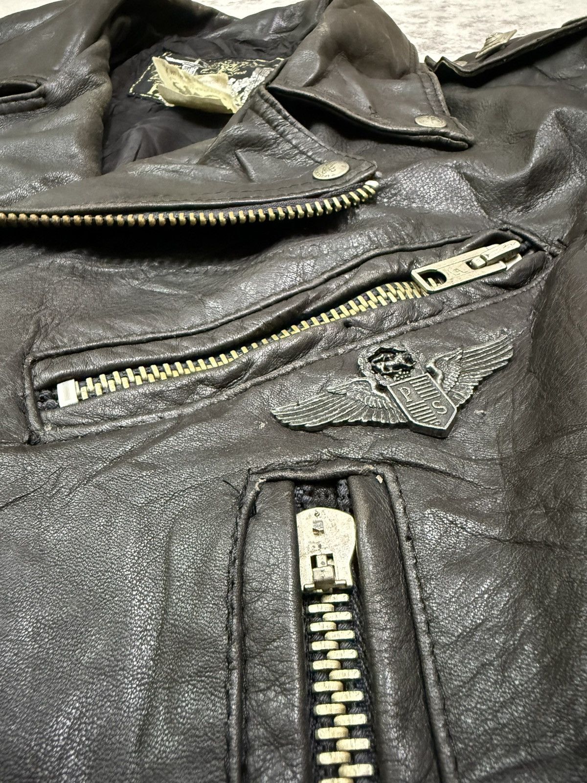 Parasuco Vintage Parasuco Double Colar Rider Jacket Leather Size US M / EU 48-50 / 2 - 6 Thumbnail