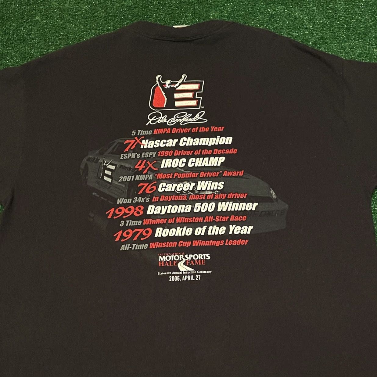 Chase Authentics VINTAGE Nascar Dale Earnhardt Hall Of Fame Annual VTG 2006 Shirt Mens M Black 90s Nascar Hall Of Fame Mens M Shirt Size US M / EU 48-50 / 2 - 2 Thumbnail