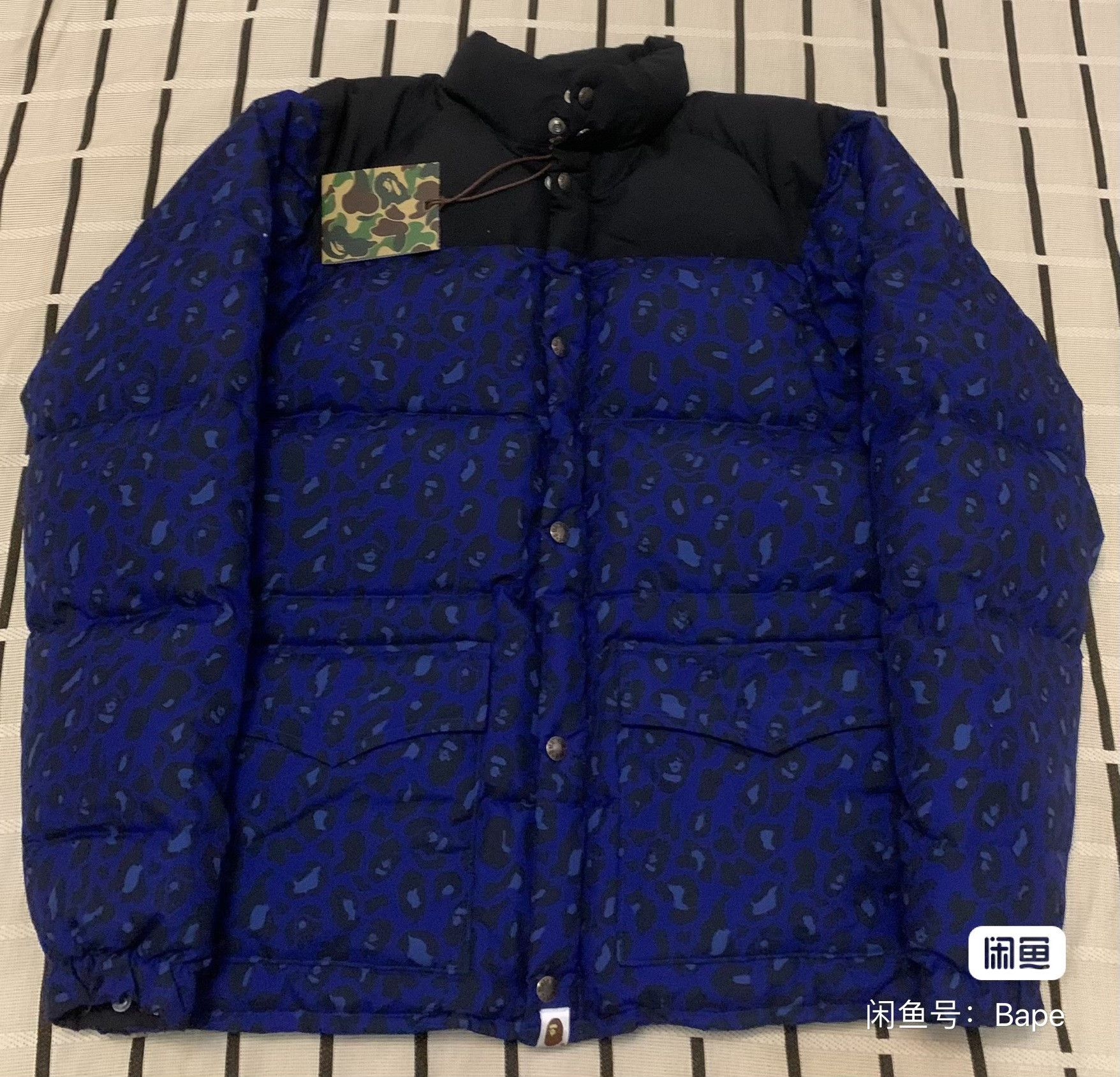 Bape Bape Down Camo Blue Heavy Coat L Men Size US L / EU 52-54 / 3 - 1 Thumbnail