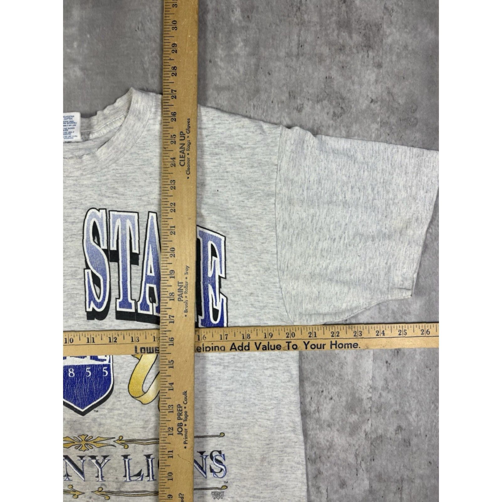 Delta VINTAGE Penn State University T Shirt L Men Gray 90s University Sports Graphic Print Short Sleeve Crew Neck Cotton Delta Size L Mens Size US L / EU 52-54 / 3 - 7 Thumbnail