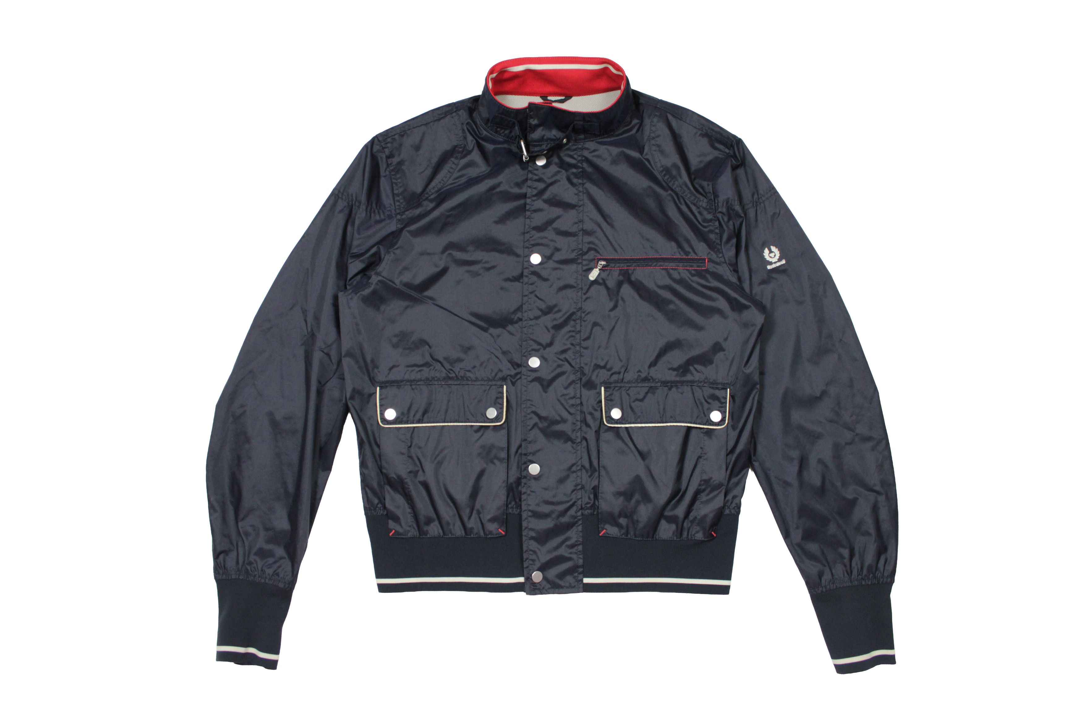Belstaff Logo Silver Label Nylon Bomber Jacket Size US L / EU 52-54 / 3 - 1 Thumbnail