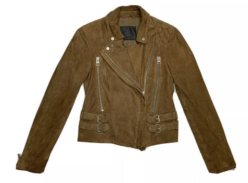 Allsaints AllSaints Brown Mason Biker Leather Jacket US4 UK8 EU36 Size S / US 4 / IT 40 - 2 Thumbnail