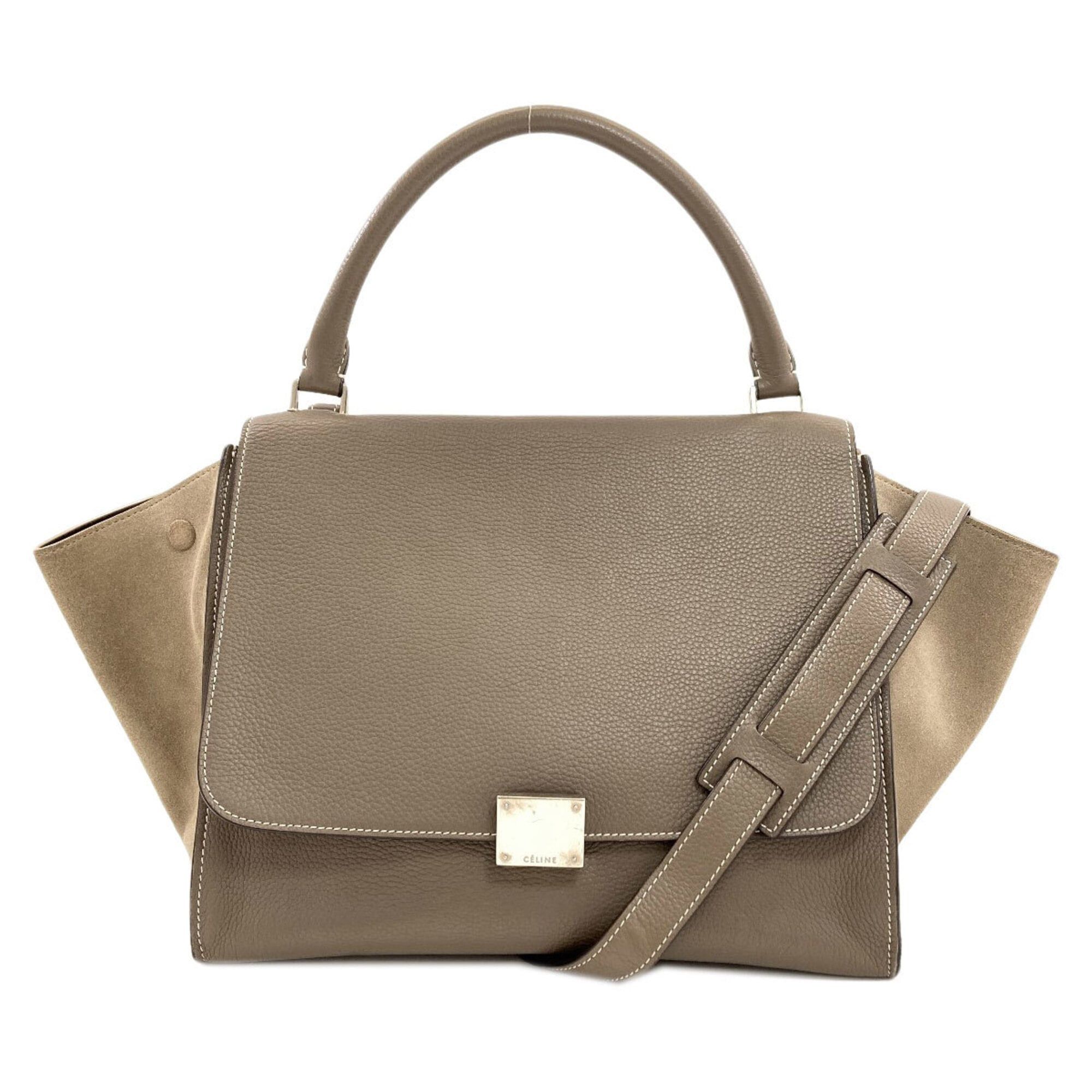 Celine Celine Trapeze 2-Way Handbag, Calfskin/Suede, Women's CELINE Size ONE SIZE - 1 Thumbnail
