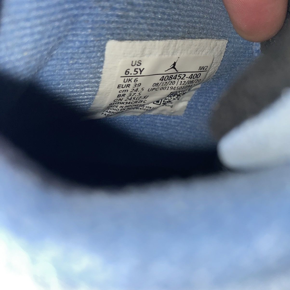 Jordan Brand × Nike Nike Air Jordan 4 University Blue 408452-400 OG Retro Size US 6.5 / EU 39-40 - 13 Thumbnail