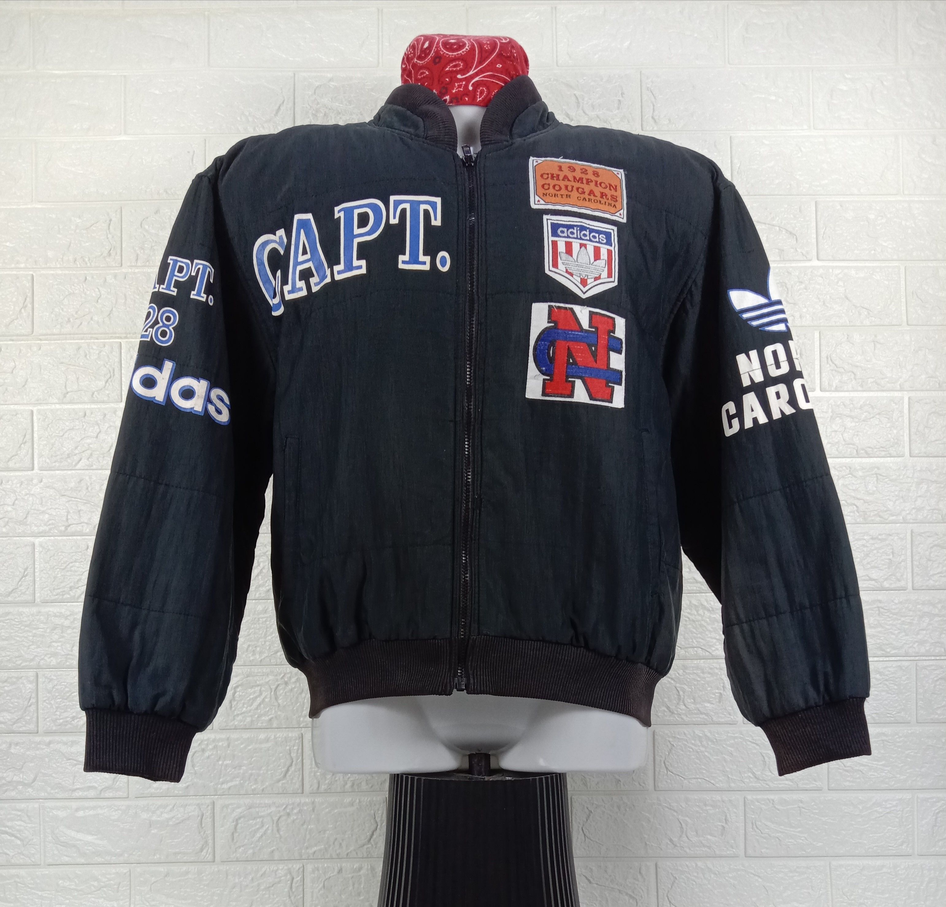 Adidas Vintage Adidas Champion Cougars 1928 Patched Jacket Size US M / EU 48-50 / 2 - 2 Thumbnail
