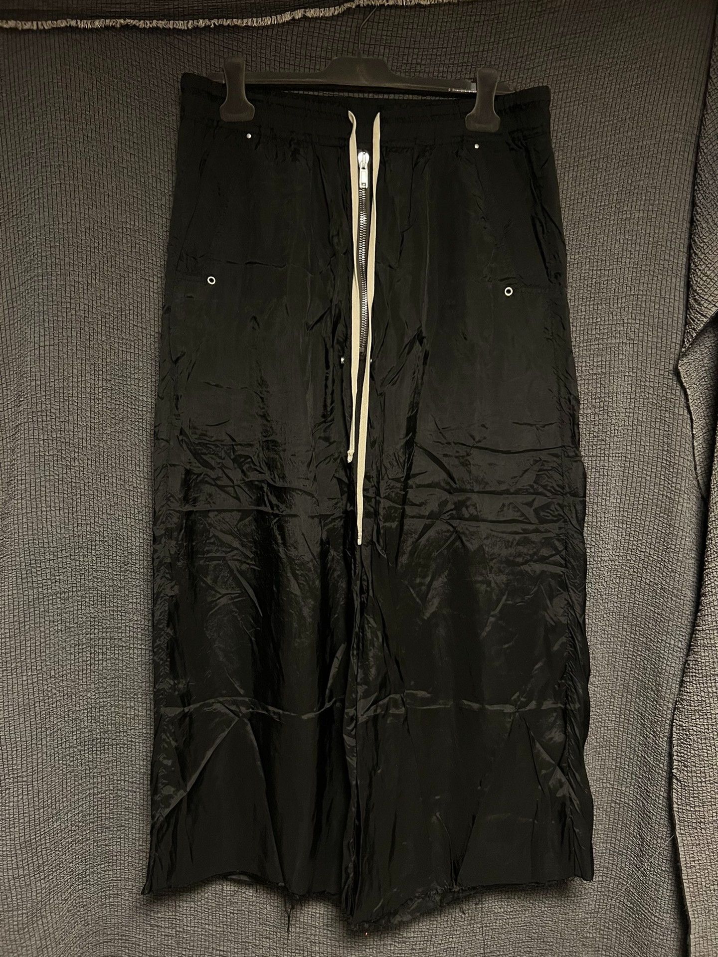 Rick Owens rick owens distressed wide-leg pants Size US 34 / EU 50 - 1 Thumbnail