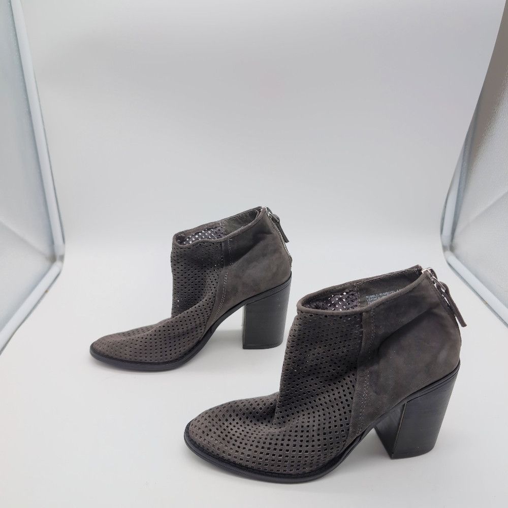 Steve Madden Elegant Grey Cutwork Leather Ankle Boots Steve Madden Rumbl Size US 6.5 / IT 36.5 - 4 Thumbnail