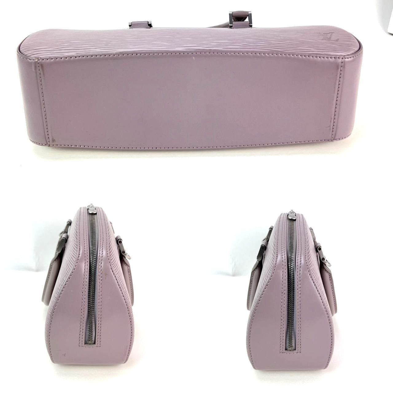 Louis Vuitton LOUIS VUITTON Epi Jasmin Grey Leather Hand Bag Size ONE SIZE - 3 Thumbnail