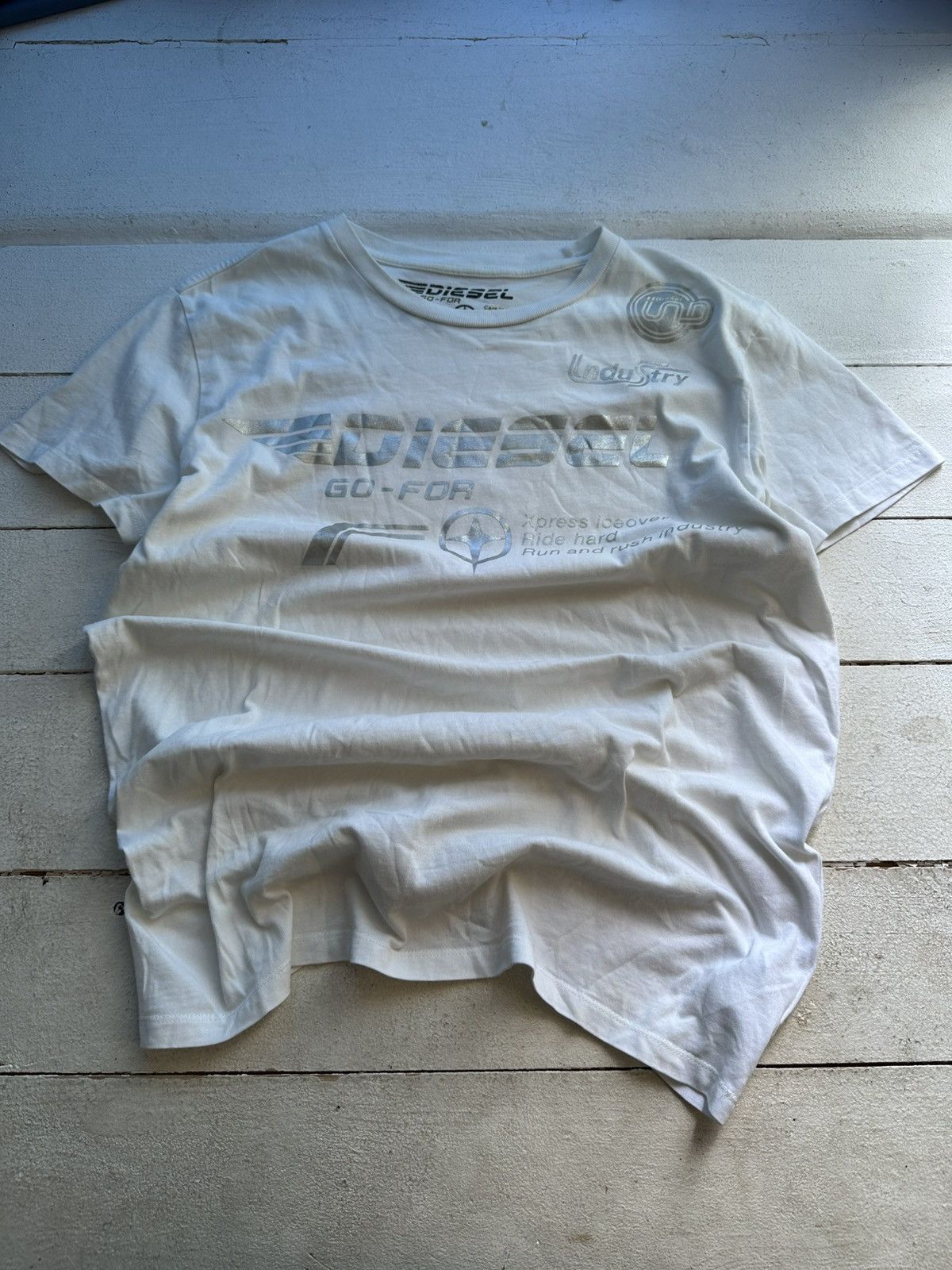 Diesel 🚨DIESEL AVANT GARDE ARCHIVE VINTAGE BIG LOGO T-SHIRT Y2K TEE Size US XL / EU 56 / 4 - 1 Thumbnail