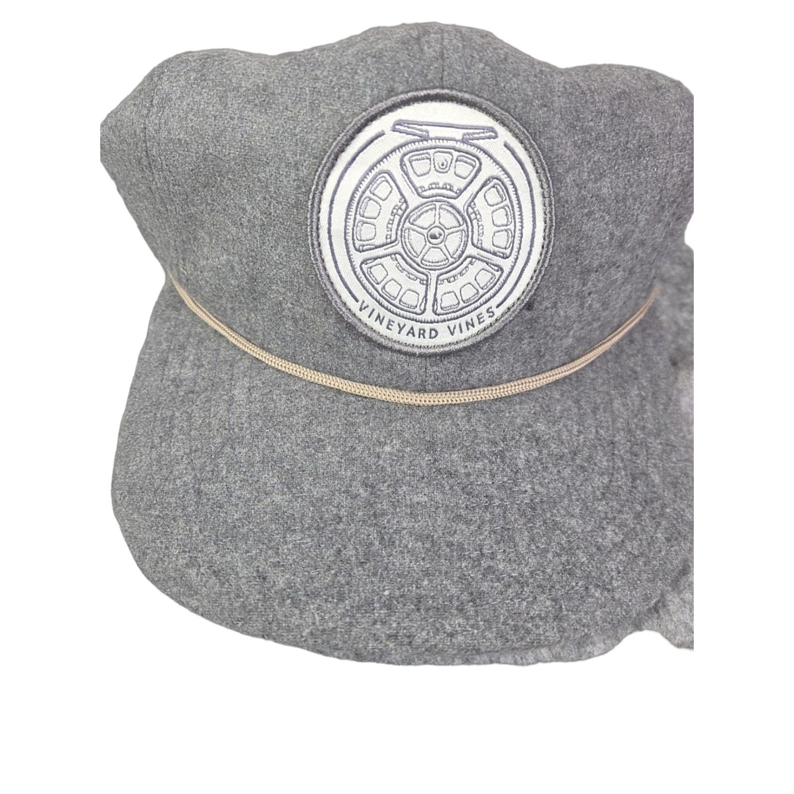 Vineyard Vines Vineyard Vines Hat Gray Wool Blend Baseball Snapback Adjustable Unisex Adults Cap Size ONE SIZE - 1 Thumbnail