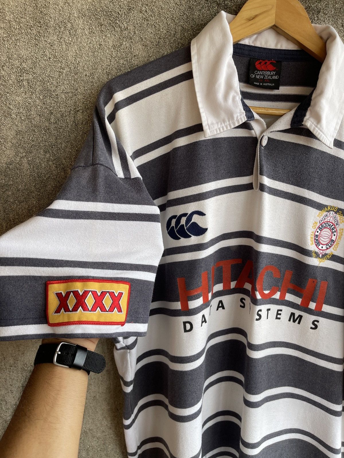 Canterbury of New Zealand CANTERBURY OF NEWZEALAND🔥HITACHI DATA SYSTEMS POLO RUGBY TEE Size US XXL / EU 58 / 5 - 8 Thumbnail