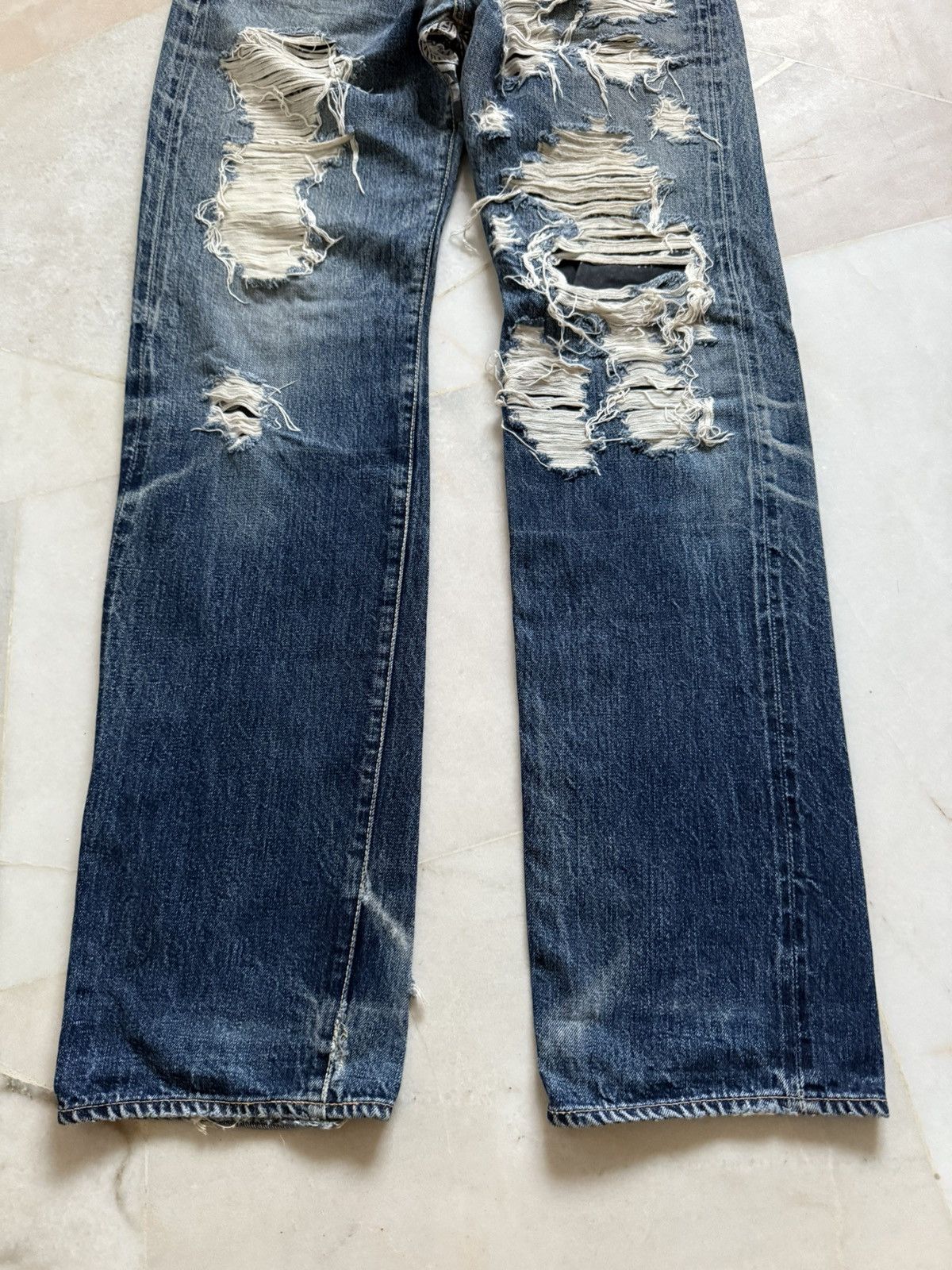 Kapital Vintage Rare Kapital Handmade distressed denim jeans Size US 32 / EU 48 - 3 Thumbnail
