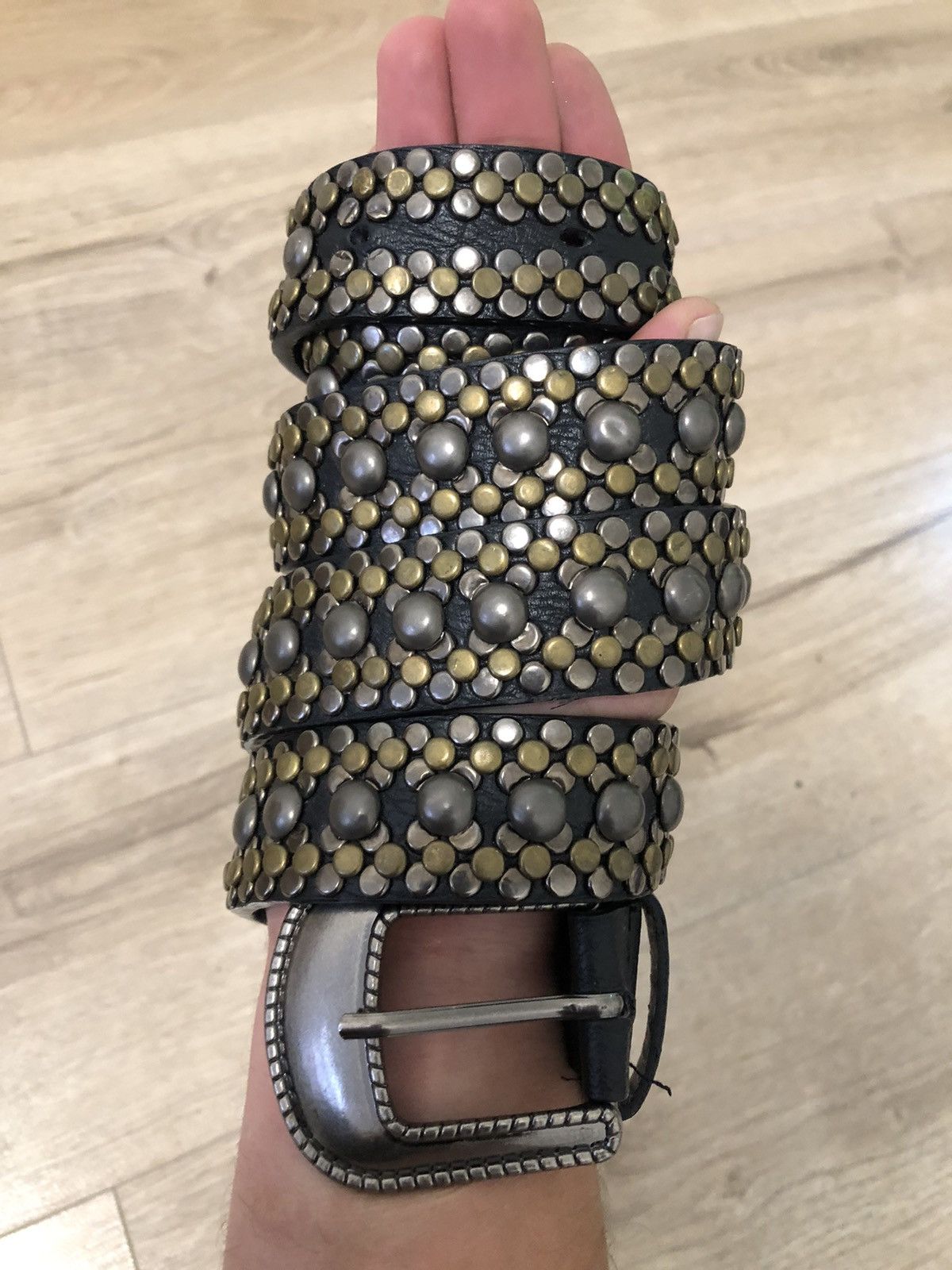 Other Vintage Belts Y2K Rhinestones Punk leather belt Japanese Size ONE SIZE - 1 Thumbnail