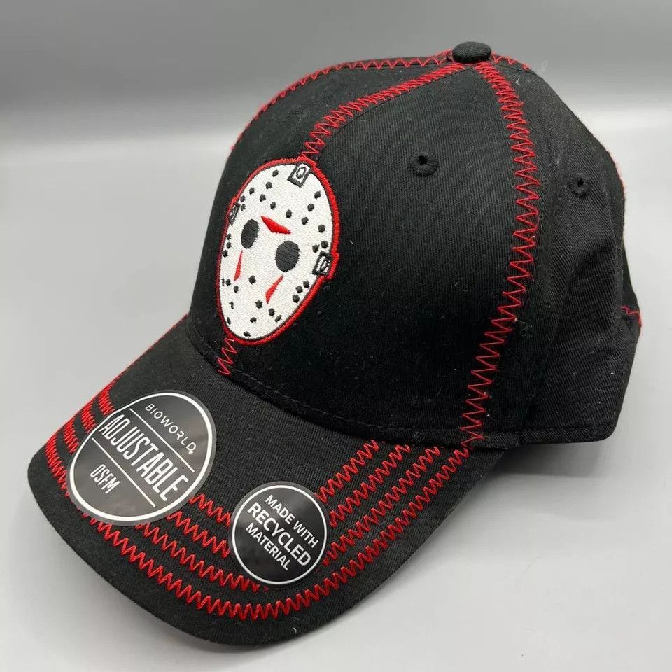 Other Friday the 13th Jason Hat Men Embroidered Snap Back Cap Size ONE SIZE - 2 Thumbnail