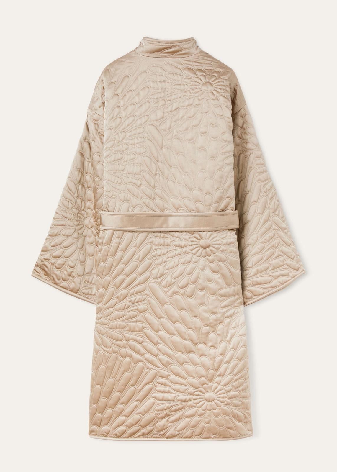 Loro Piana o1srvl11e0525 FAN6592 Silk/Cashmere Armen Coat Light Brown Size M / US 6-8 / IT 42-44 - 2 Thumbnail