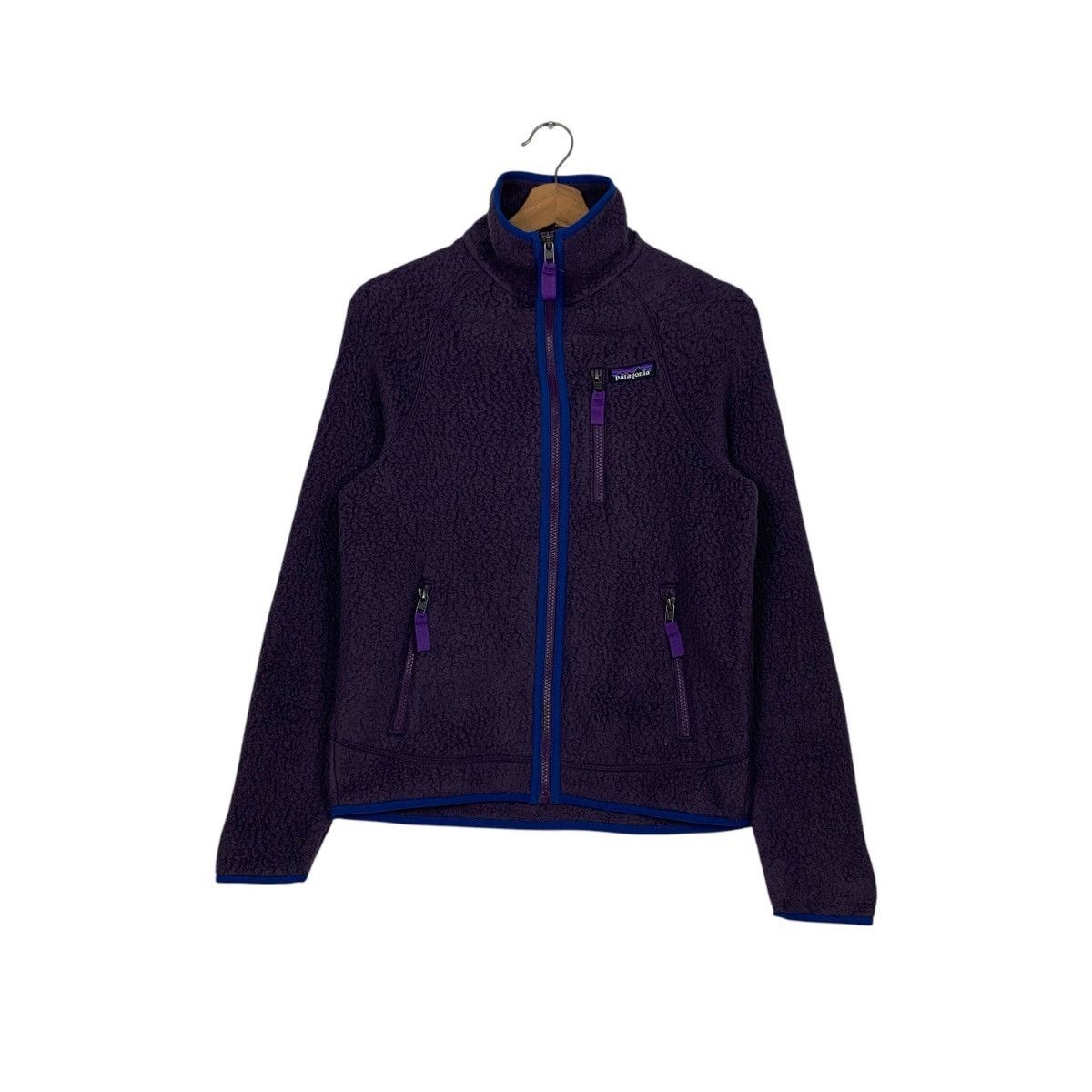 Patagonia PATAGONIA Deep Pile Purple Fleece Jacket #2475-C111 Size US XXS / EU 40 - 1 Thumbnail