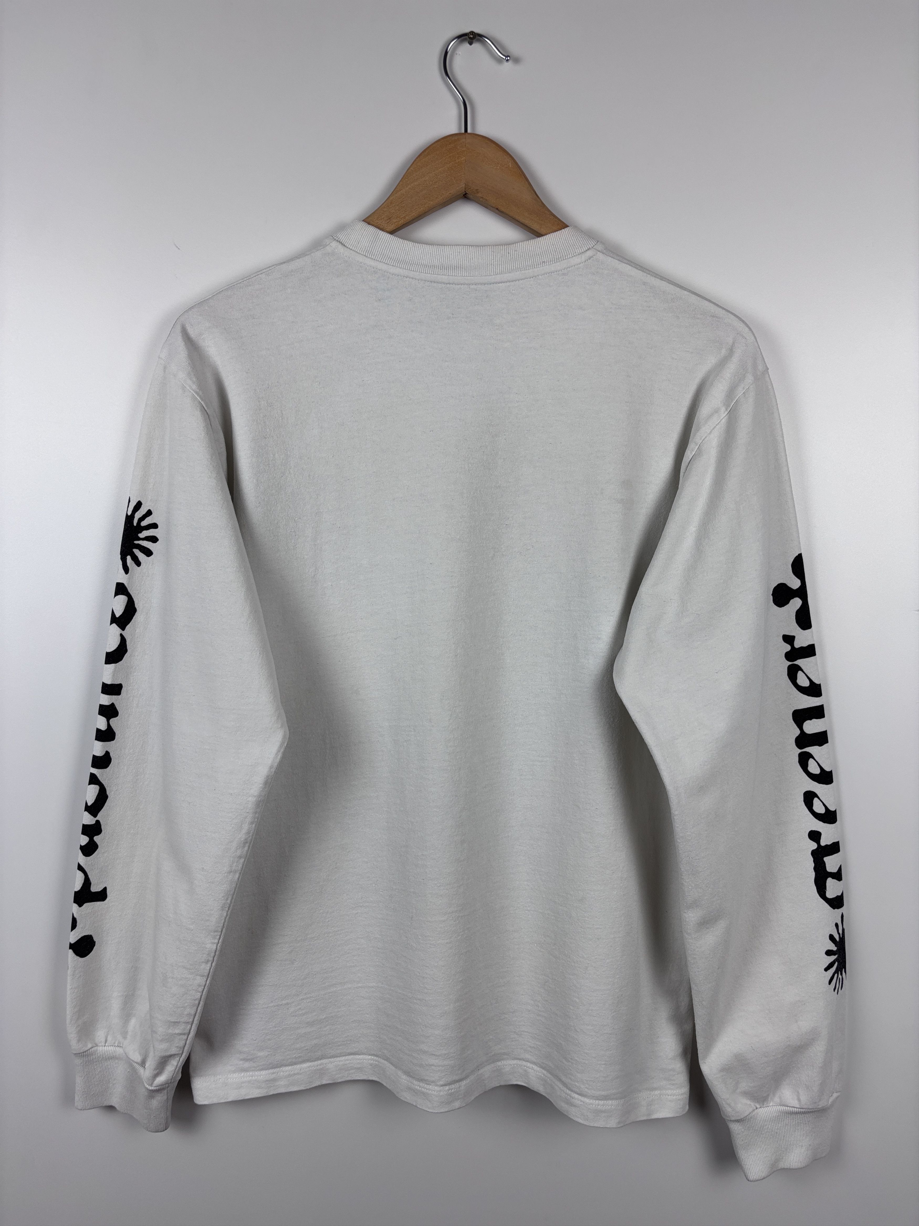 Aries Mens Aries Weed Jesus Long Sleeve T-Shirt White Size S Size US S / EU 44-46 / 1 - 5 Thumbnail