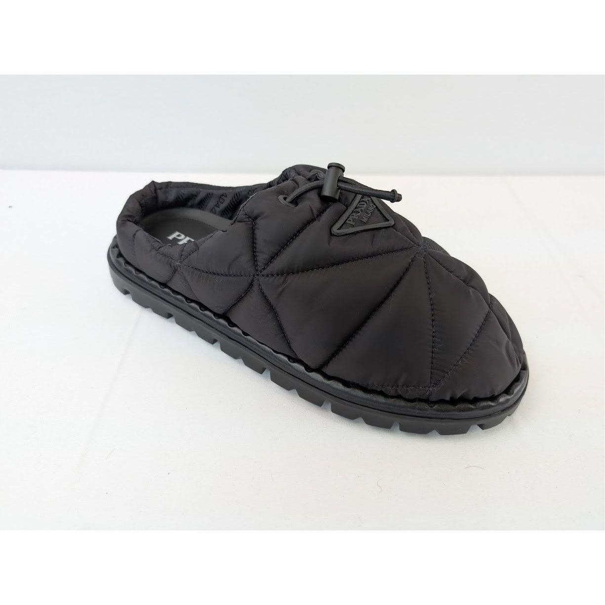 Prada o1rshd1 Calzature Uomo Nylon Mules in Nero Size US 9.5 / EU 42-43 - 3 Thumbnail