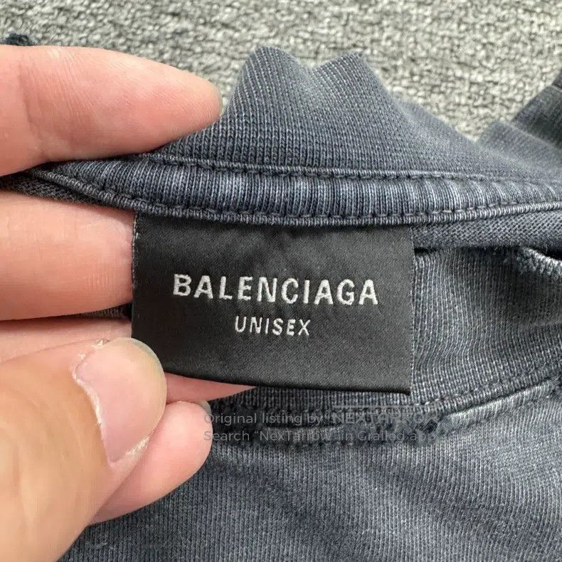 Balenciaga Balenciaga Splashed Distressed Short Sleeve Size US L / EU 52-54 / 3 - 2 Thumbnail