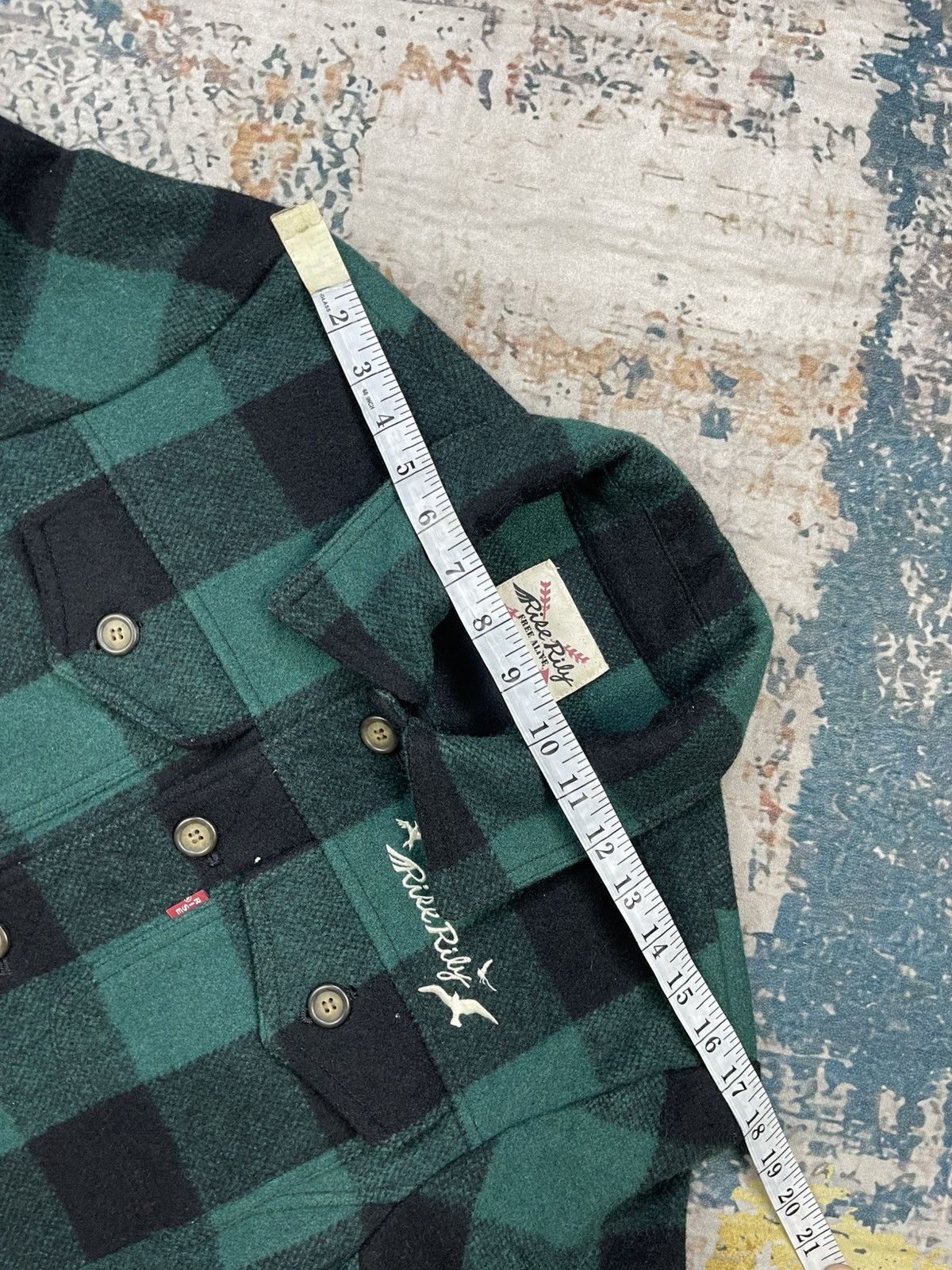 Japanese Brand Vintage Rise Lily Tartan Plaid Green Jacket Size US S / EU 44-46 / 1 - 12 Thumbnail