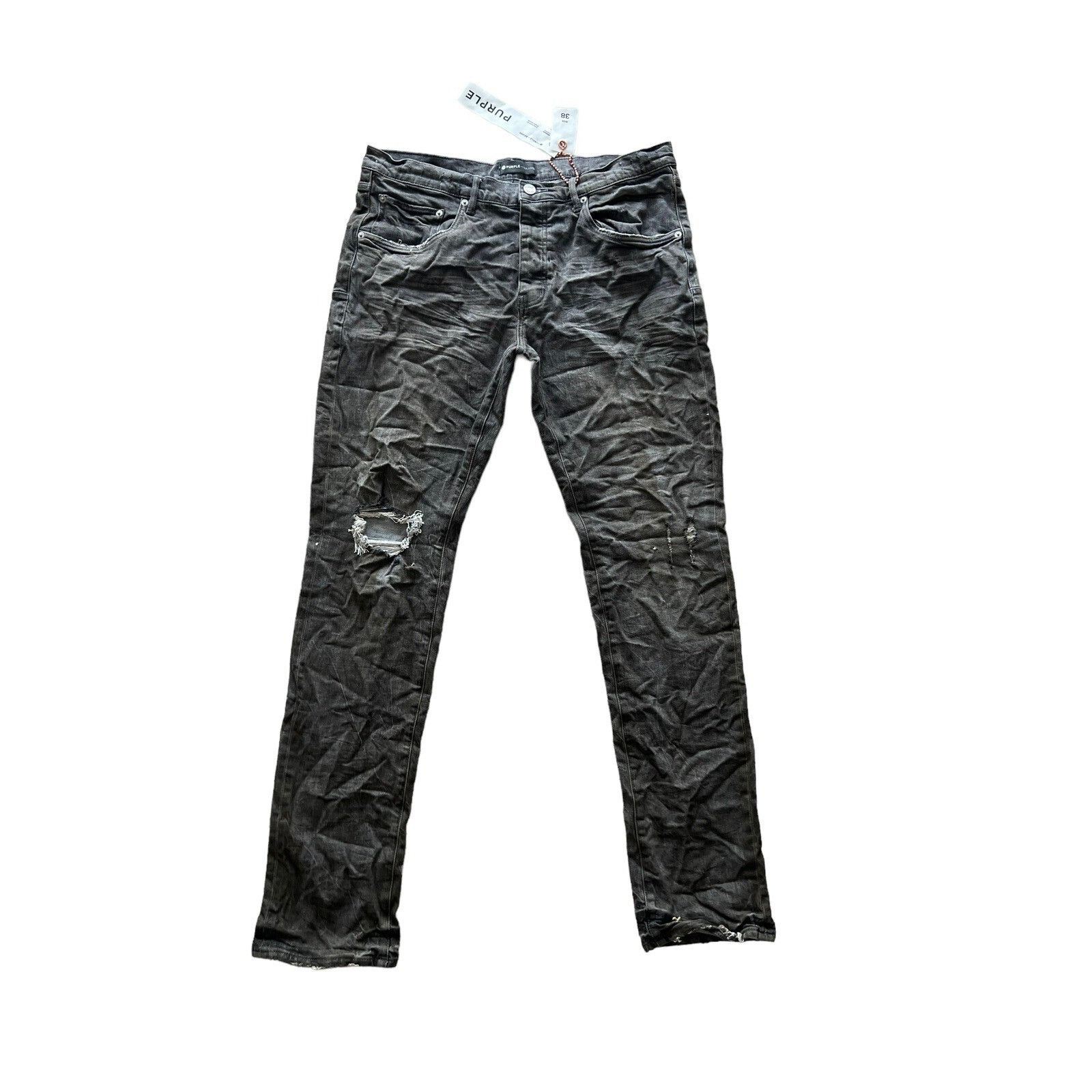 Purple Brand Purple Brand Jeans Mens Slim Fit P001 Gray Size 38/34 Size US 38 / EU 54 - 1 Thumbnail