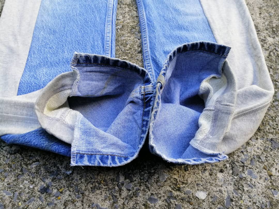 Levi's × Levi's Vintage Clothing Levi's 505 Regular Fit Straight Leg Custom Nike Pants Jeans Size US 30 / EU 46 - 12 Thumbnail