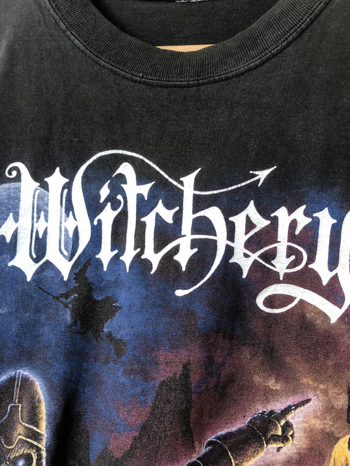 Band Tees × Rap Tees × Vintage Vintage 90s Black Metal Witchery Band Tee Size US XL / EU 56 / 4 - 5 Thumbnail