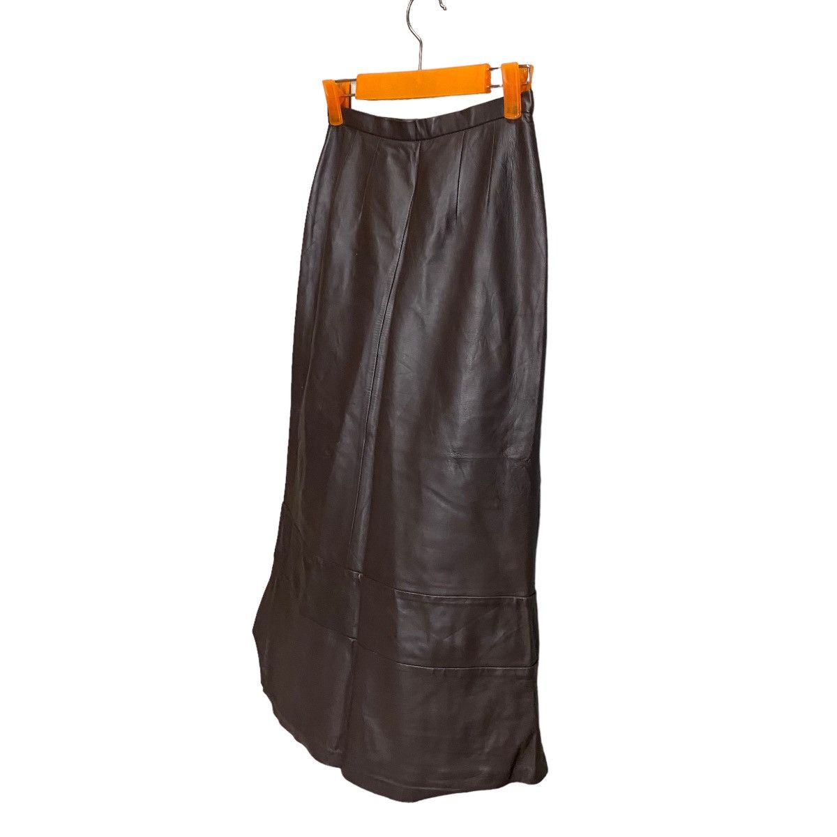 Designer × Japanese Brand Cordier sheep leather midi skirt japan Size 26" / US 2 / IT 38 - 6 Thumbnail